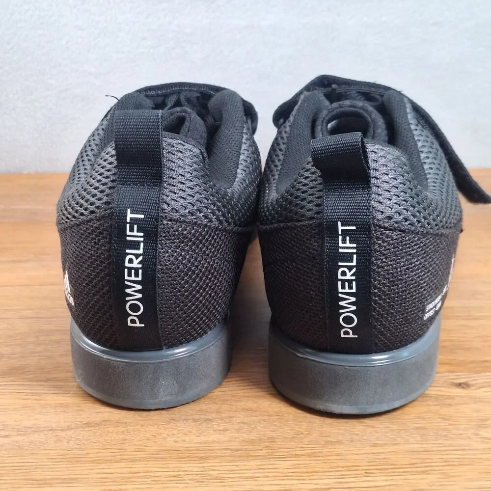 Adidas Powerlift 4 Men's 13 Weightlifting Shoes Black White Training Sneakers
